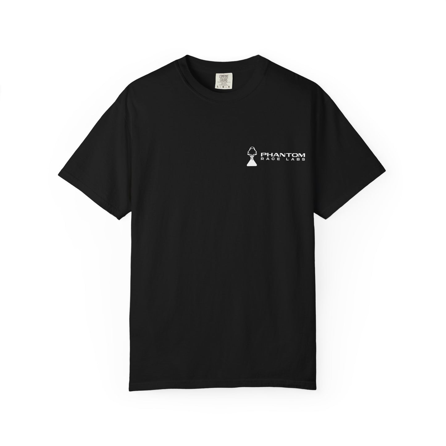 Phantom Race Labs T-Shirt - White Text and Logo