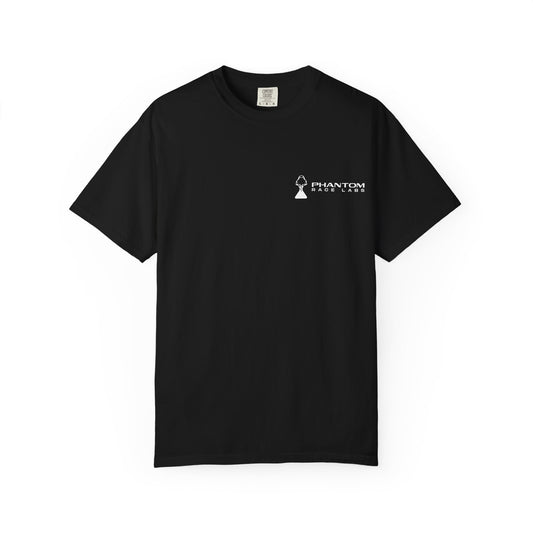 Phantom Race Labs T-Shirt - White Text and Logo