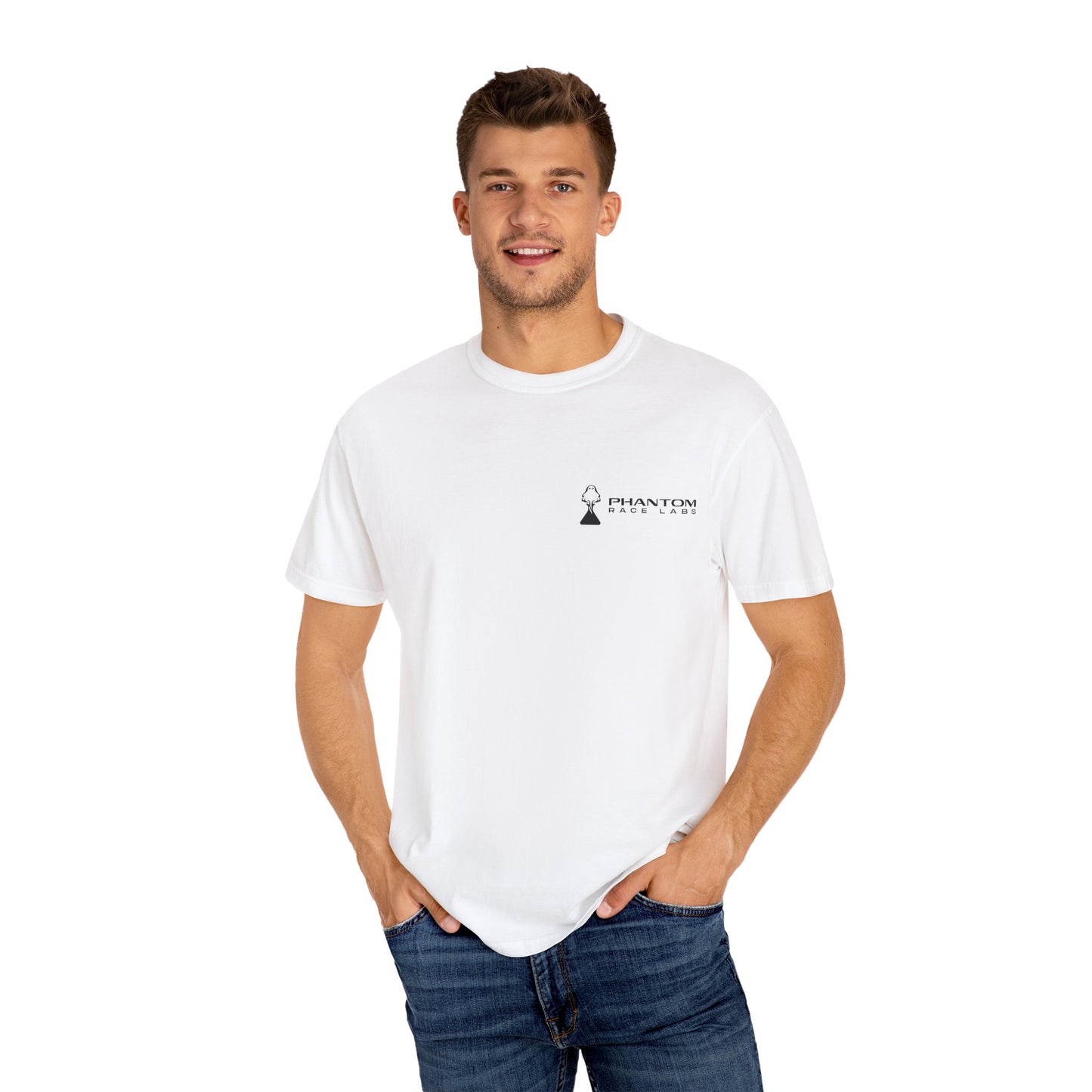Phantom Race Labs T-Shirt - Black Text and Logo