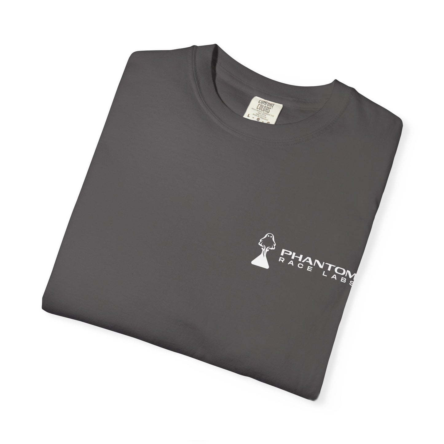 Phantom Race Labs T-Shirt - White Text and Logo