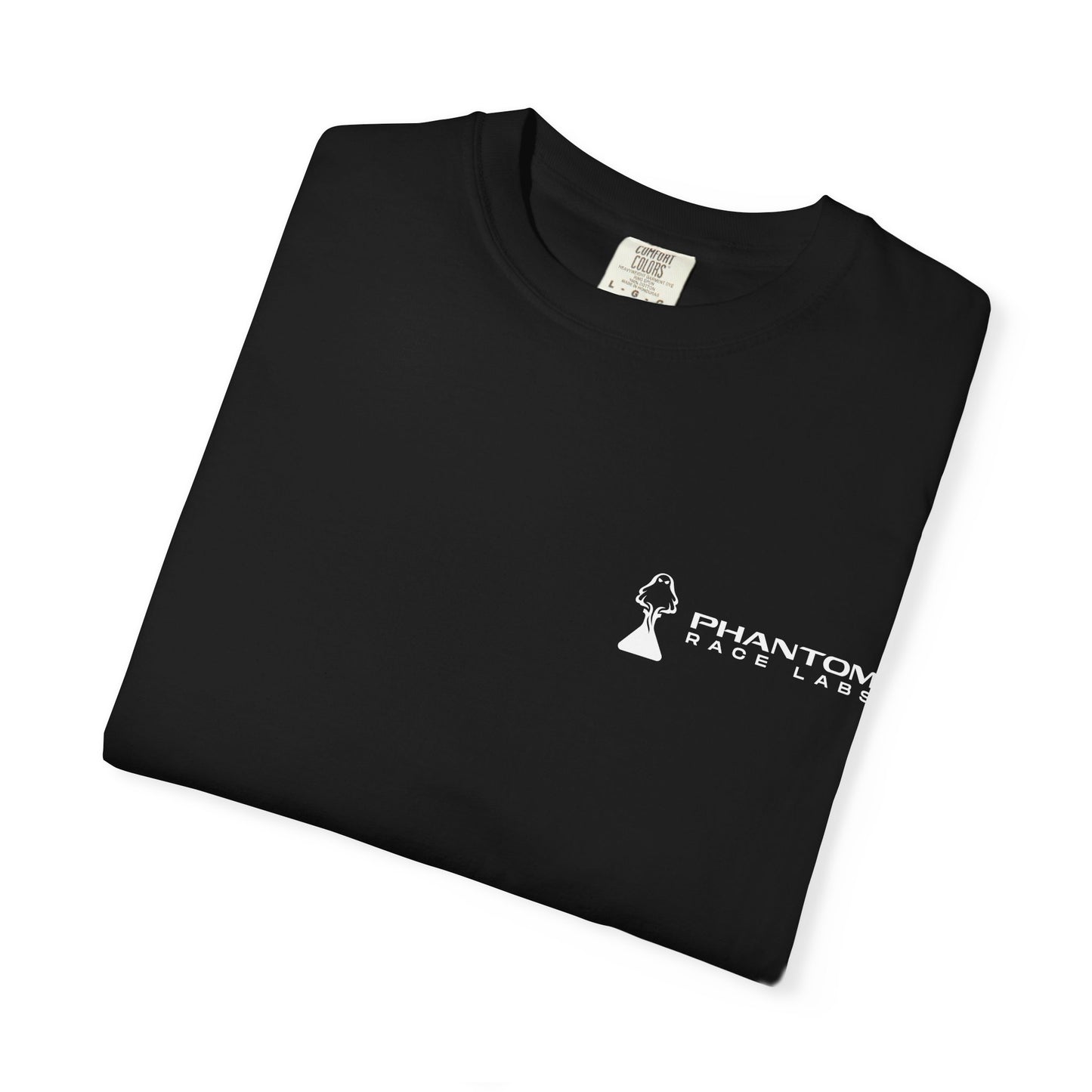 Phantom Race Labs T-Shirt - White Text and Logo