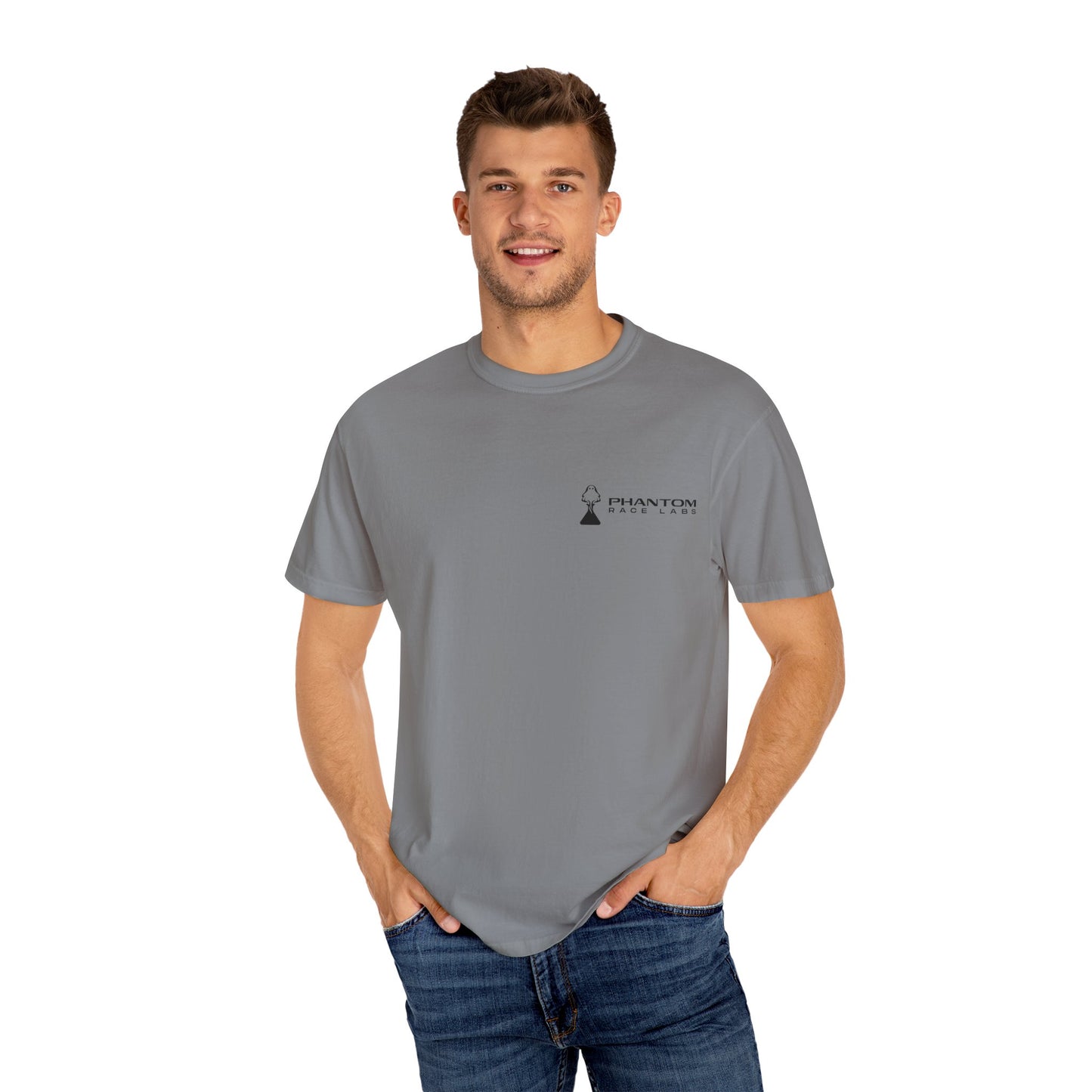 Phantom Race Labs T-Shirt - Black Text and Logo