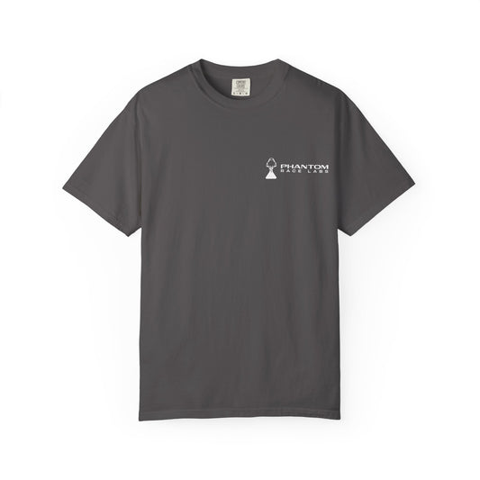Phantom Race Labs T-Shirt - White Text and Logo